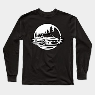 Mitsubishi Lancer Evo Rally Car Long Sleeve T-Shirt